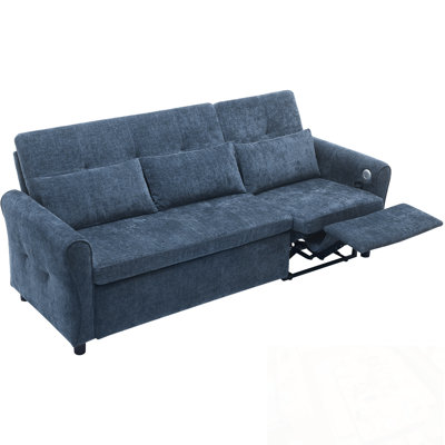 3 Seater Sofa with 3 Pillows and a Reversible Recliner Sofa