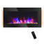Herakleitos Black Electric Fireplace with 5118 BTU-928824736