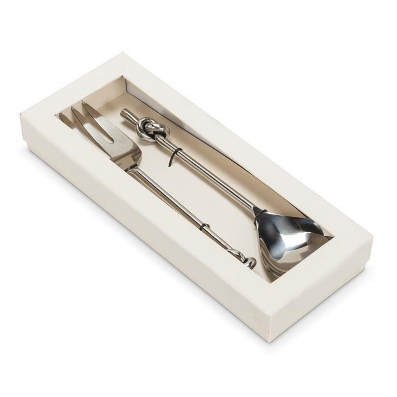 Knot Handle Salad Serving Utensils