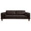 Canapé à accoudoirs arrondis en cuir véritable 93,7 po Randolph-25334600