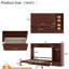 Lit escamotable convertible moderne avec rangement dissimulé pour les petits espaces-469458370