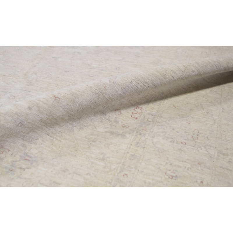 Ziegler Wool Oriental Area Rug in Ivory