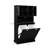 Bathroom Cabinet In Black. E1 Build, 150Lbs Capacity. Maximize Space With 2 Adjustable Shelves. Organize Laundry Removable Bags. Distinct Square Handle. Painting For A Flawless Finish. Hassle--764839352
