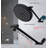 Round Rainfall Shower Head With Adjustable Extension Arm - High Pressure Performance, 1-Min Easy Install (11" Arm) (Fixed Shower Mount Sold Separately)-113452150