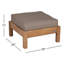 Jackson Teak Ottoman with Sunbrella® Cushion-1146754605