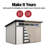 Palisade Wood Storage Shed 12 ft. W x 7.5 ft. D (Professional Installation Available)-113449376