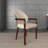 Kavonna Upholstered Dining Chair Ergonomic Armchair With Rubberwood Base And Gold Accents Kavonna Series-105768328