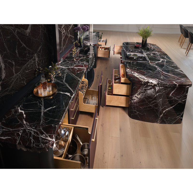 Armoire de cuisine en bois à fermeture en douceur, L 20,5 po