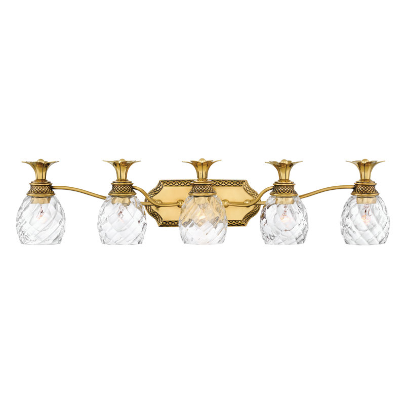 BATH PLANTATION Bath Five Light, Burnished Brass