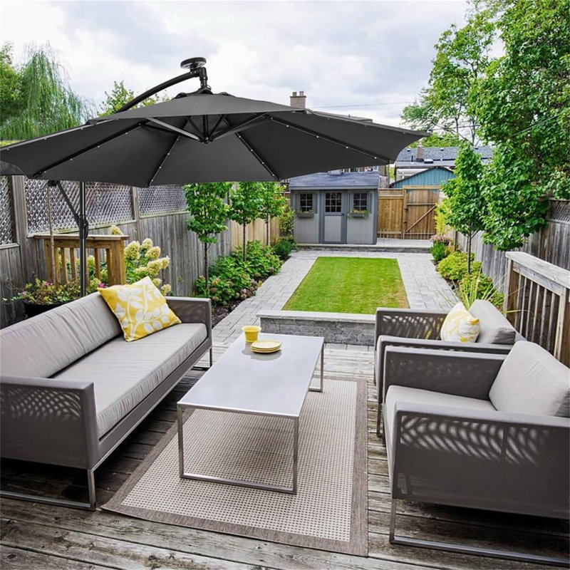 245cm Cantilever Parasol, Black