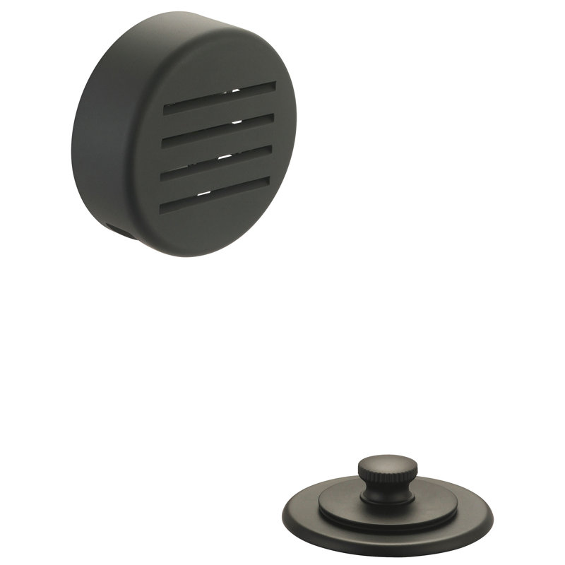 Bouchon de drain l 3 po Oui, Noir mat