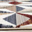 Tapis d'intérieur à motif géométrique gris crème, Mid-Century de 5 pi x 8 pi (5 pi 3 po x 7 pi 10 po) Branch Branch-994239155