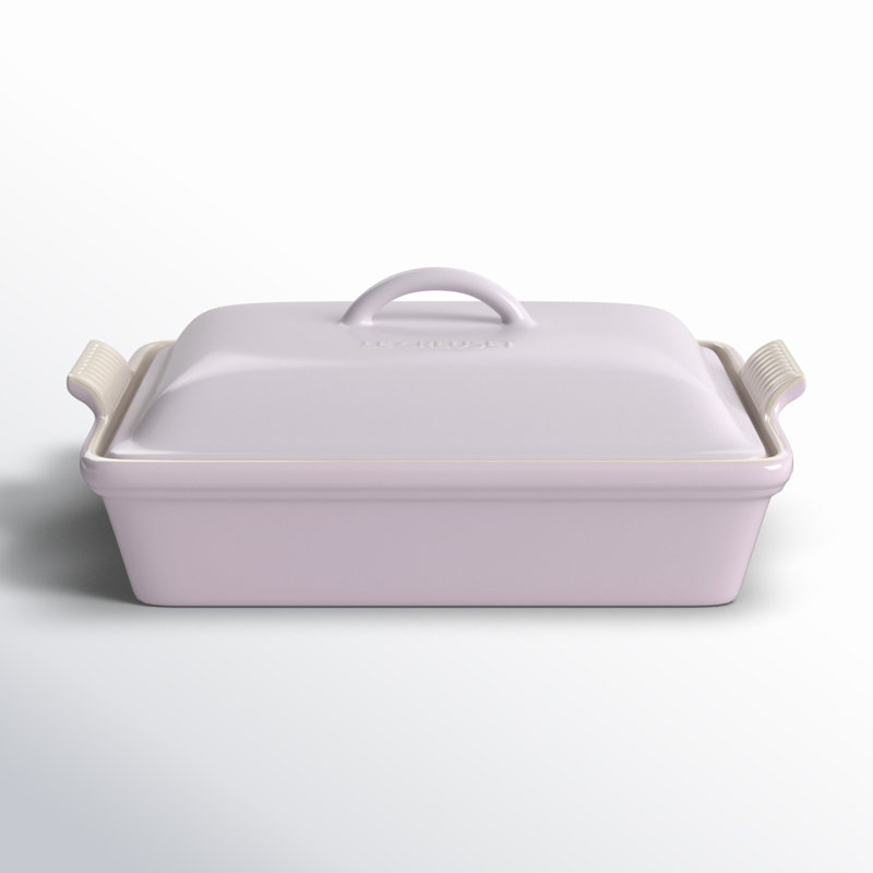 Le Creuset Heritage Stoneware 4 Qt. Rectangular Casserole with Lid, Shallot