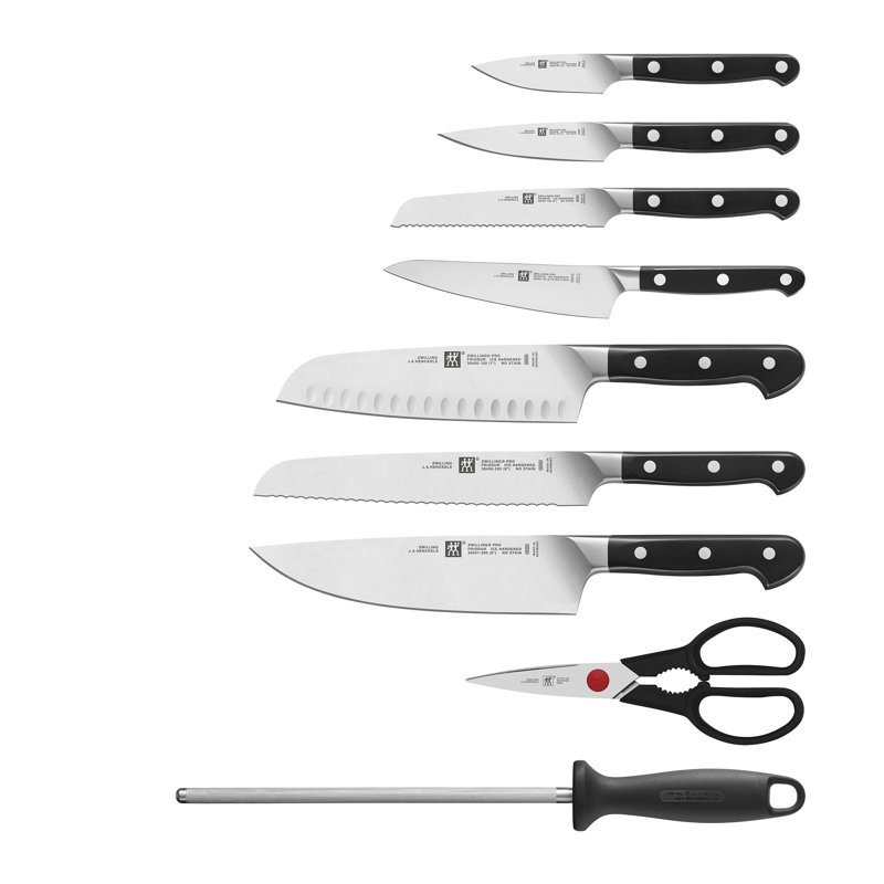 Zwilling Pro 10-piece Knife Block Set - Black, Black Matte