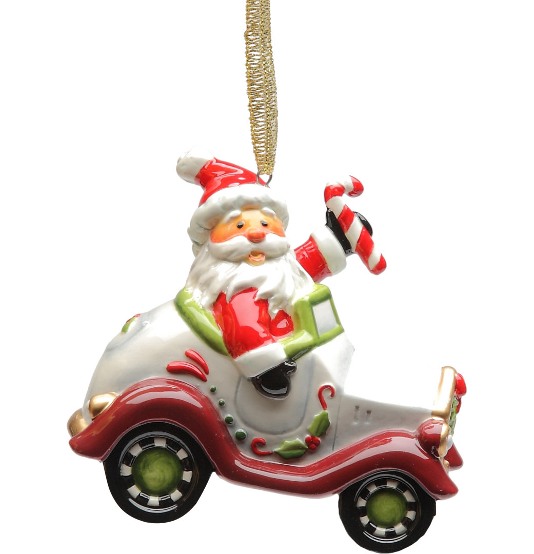 Samoset 2.88'' Handmade Ceramic Novelty & Humor Holiday Shaped Ornament The Holiday Aisle®