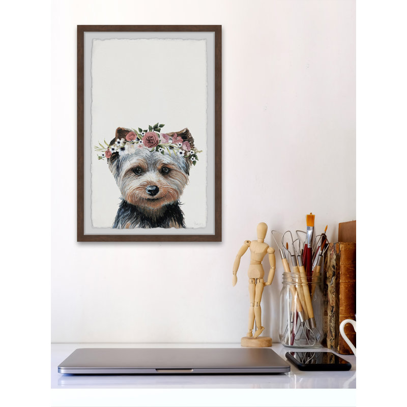Fashion Dog by Parvez Taj - Single Picture Frame Painting, 45cm H x 38cm W