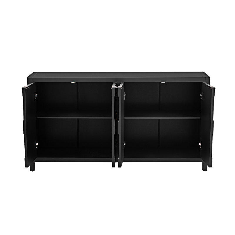 Four-Door Sideboard, Black