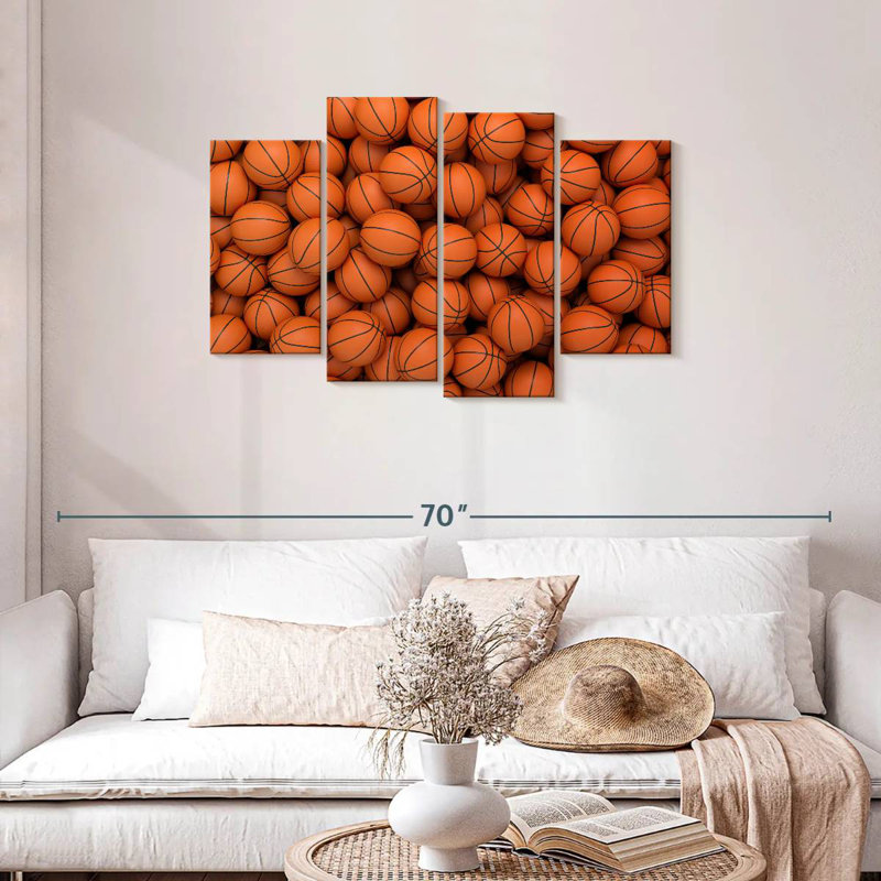 Sireci Mini Basketballs, 27" H x 43" W
