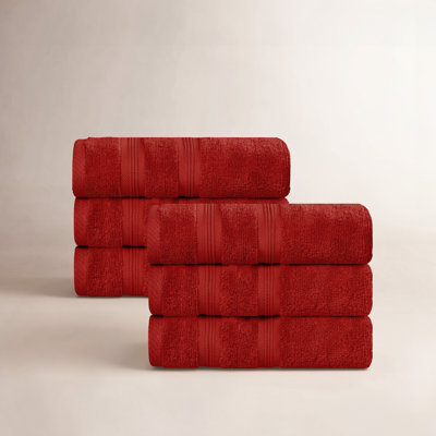 6-Piece Zero-Twist Quick-Dry Cotton Towel Set
