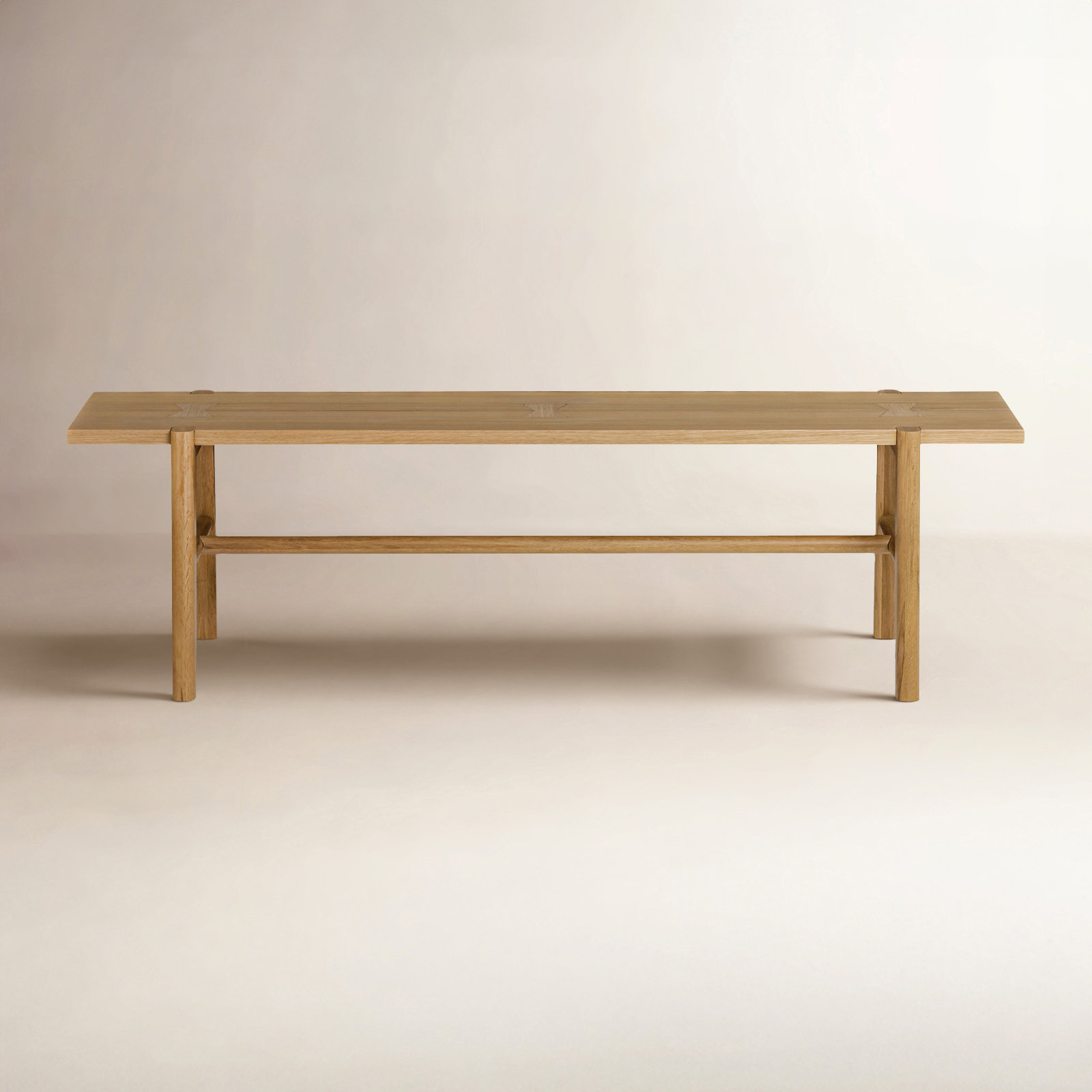 Brennan 64" Solid Oak Dining Bench