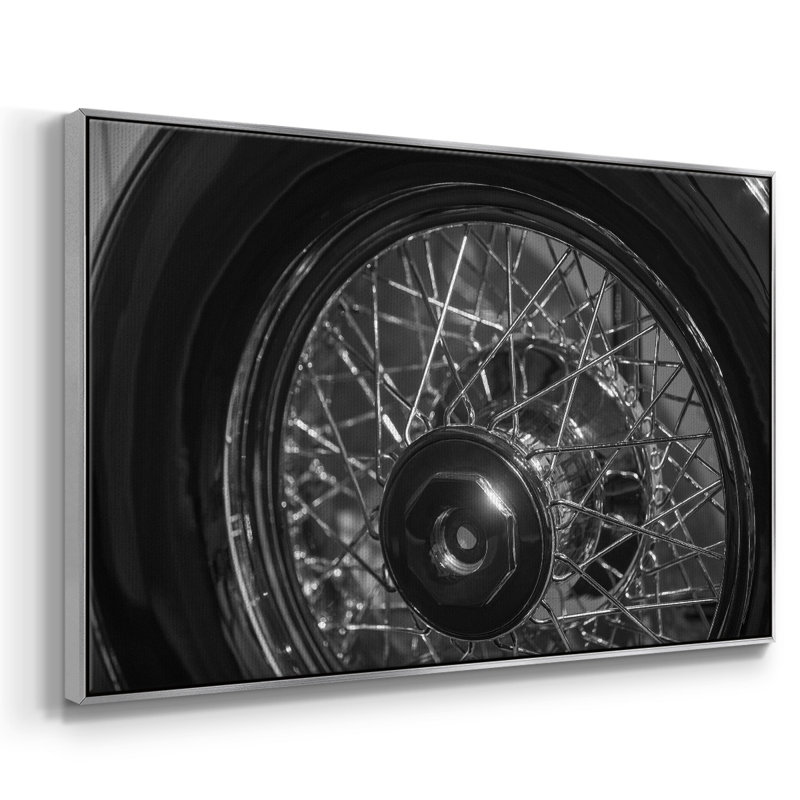 Vroom I - reproduction sur toile tendue, H 37 po x l 25 po x P 2 po, Encadrement argenté