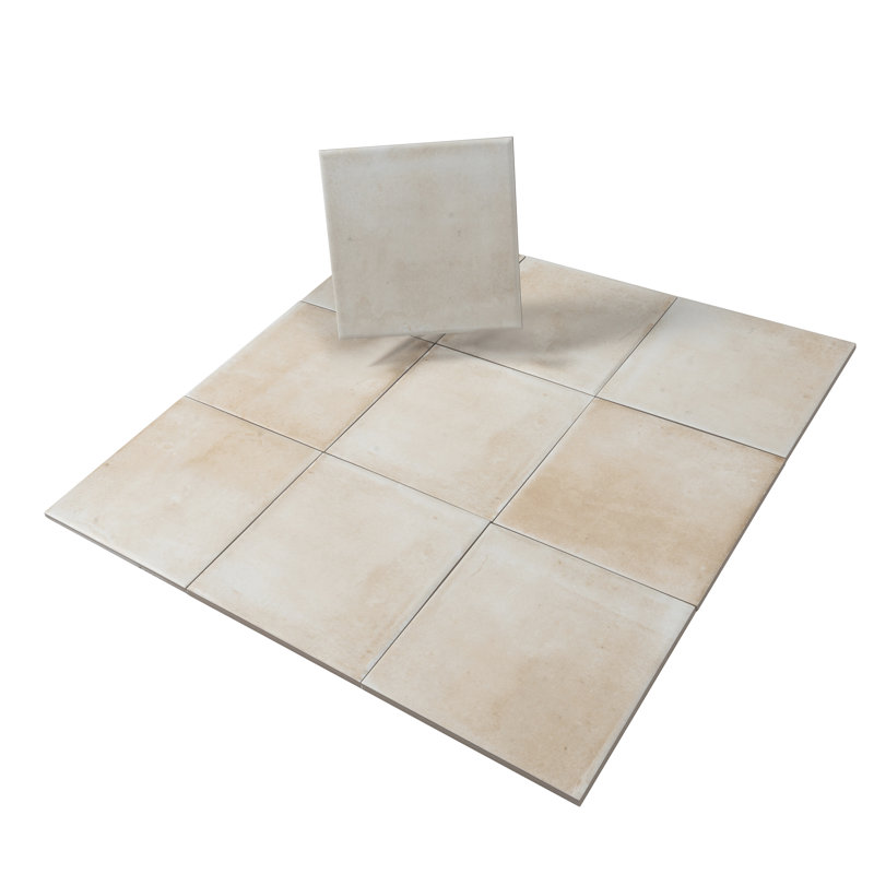 Carreau de mur et de plancher Zahara 6 x 6 en porcelaine blanc cassé Zahara (paquet de 5,38 pieds carrés / caisse) - paquet de 22