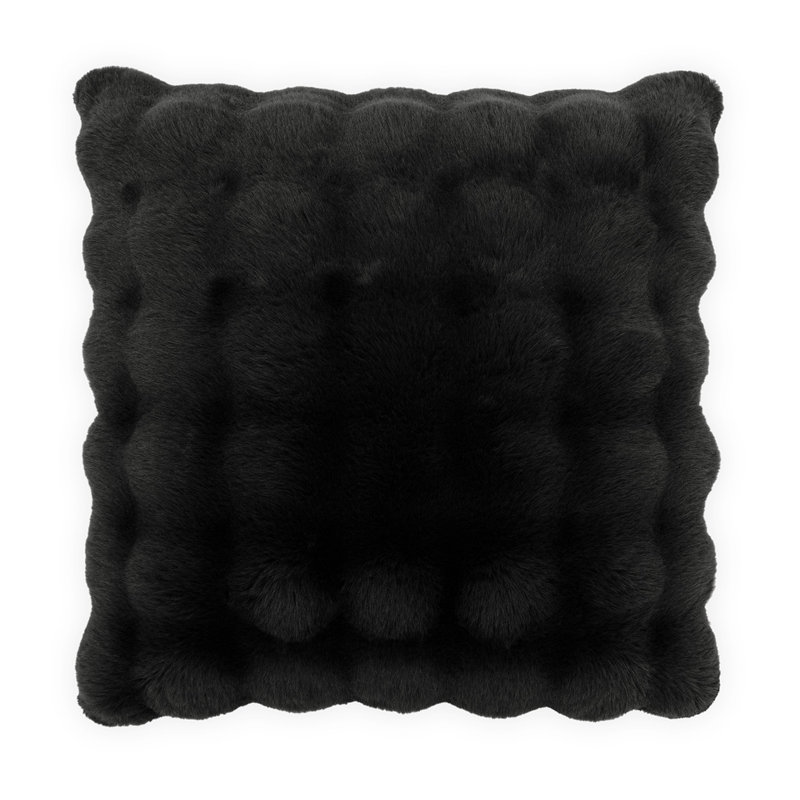 Magnate Throw Pillow, Black, 24"H x 24"W