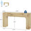 Console 63 pouces, canapé / entrée en bois, vestibule et vestibule