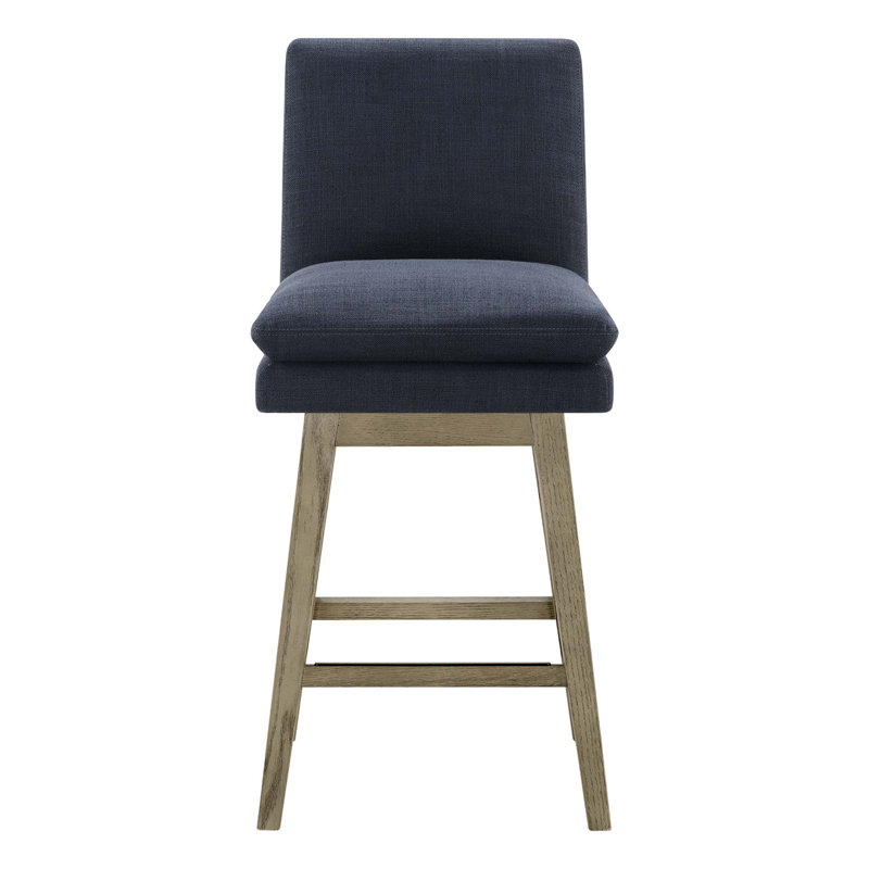 Tabouret de comptoir pivotant Bethea, Lin effie performance Effie Insignia