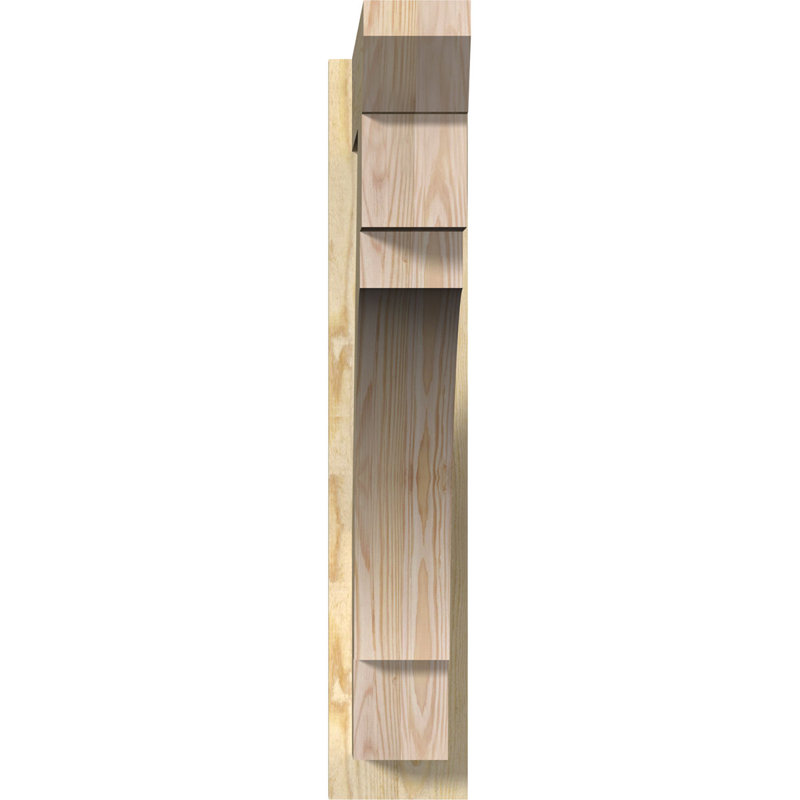Persienne à lattes Merced, P 32 po x H 32 po, Cèdre rouge de l'Ouest de 6 po (sciage brut)