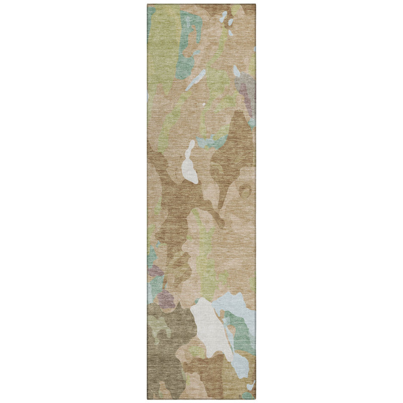 Machine Washable Indoor/Outdoor Oden ACN2161 Modern Rug, Runner 2'3" x 7'6"