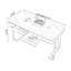 Bureau rectangulaire en pierre frittée avec tiroirs-1952431018-1952431023