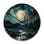 Horloge murale en bois massif Meave-1074235538