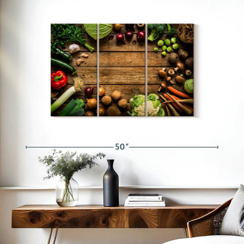 Yarlin Vegetable Feast, 24" H x 38" W