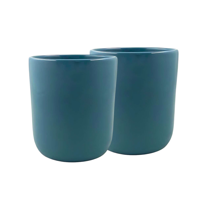 Canvas Home Reims Stoneware Utensil Crock, Blue/Green
