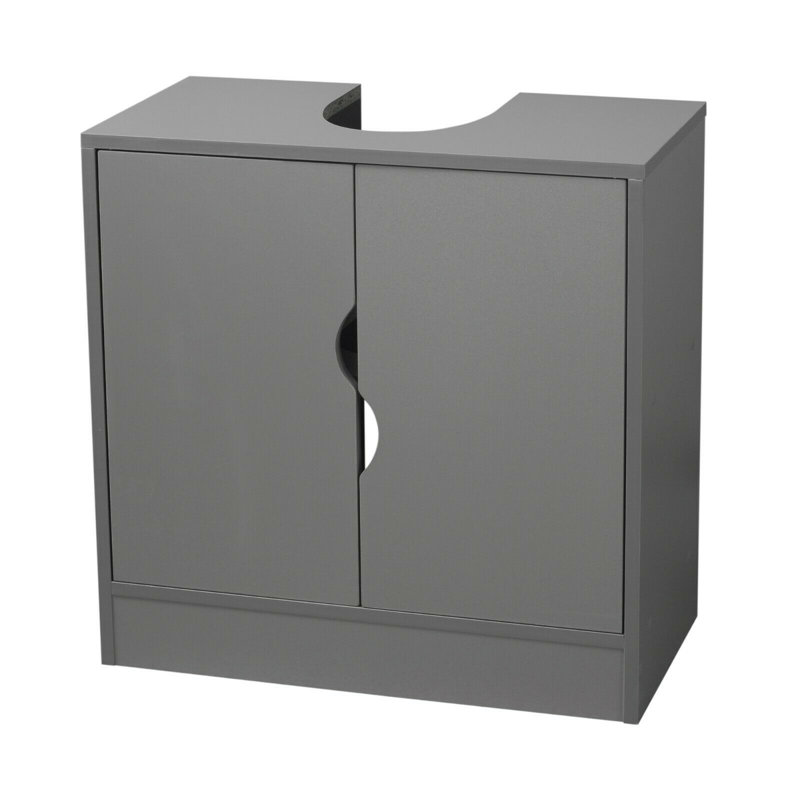 Baqir Under Sink Cabinet, Grey