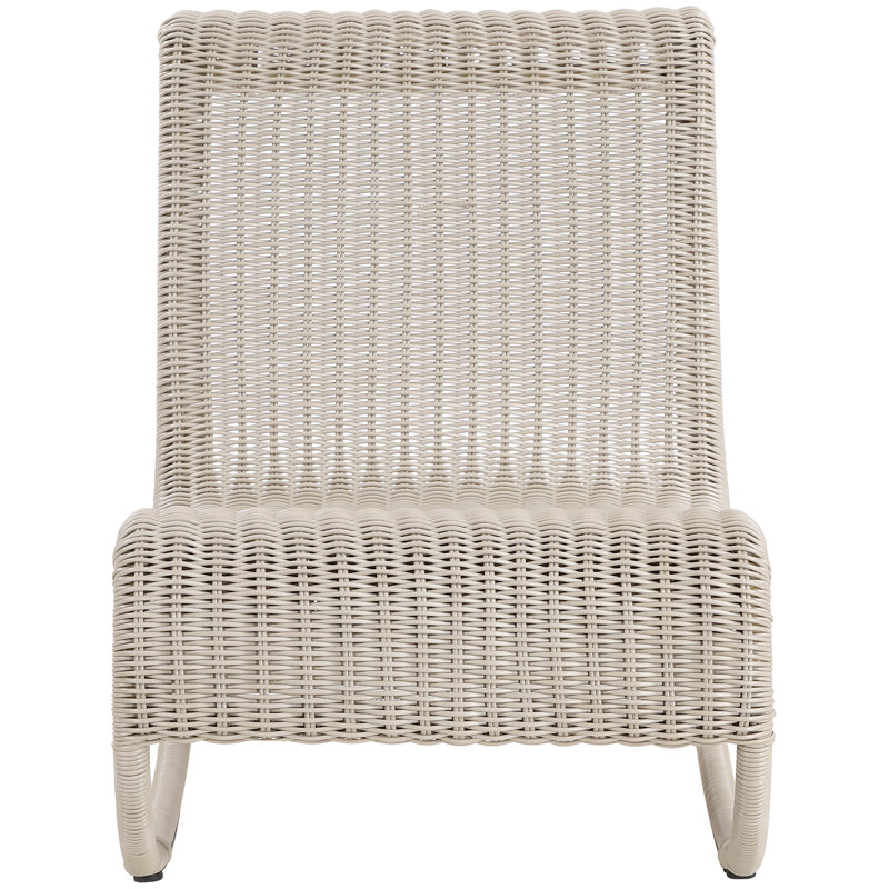 Antigua Wicker Outdoor Patio Rocker, Cream
