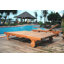 Chaise longue inclinable en teck Bel-Air