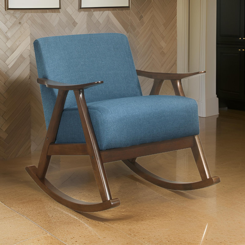 Chaise berçante Caimin, Bleu