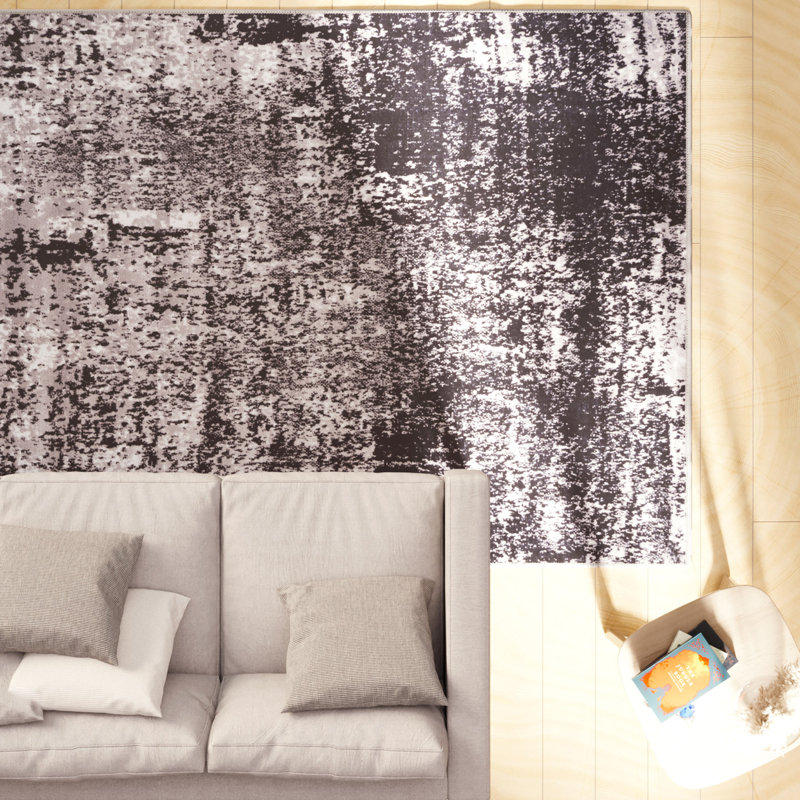 Vintage Look Cotton Flatweave Area Rug, 240cm x 330cm