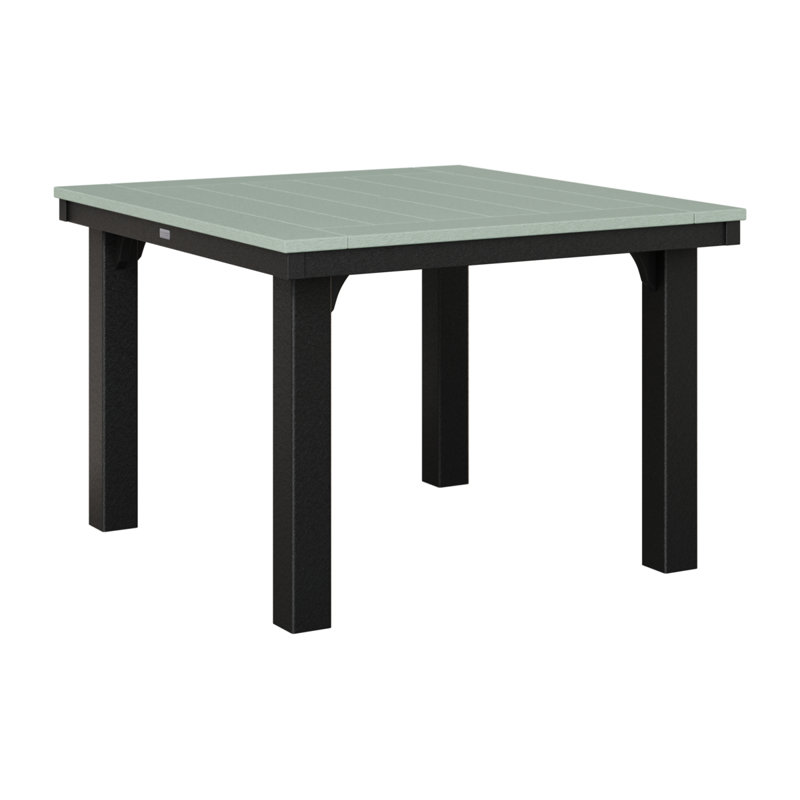 Homestead Outdoor Square Dining Table, Antique Mahogany, Black