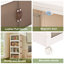 4 Tier Stackable Foldable Storage Bins with Lid and Wheels