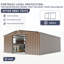 Remise de rangement extérieure avec deux fenêtres-125055661