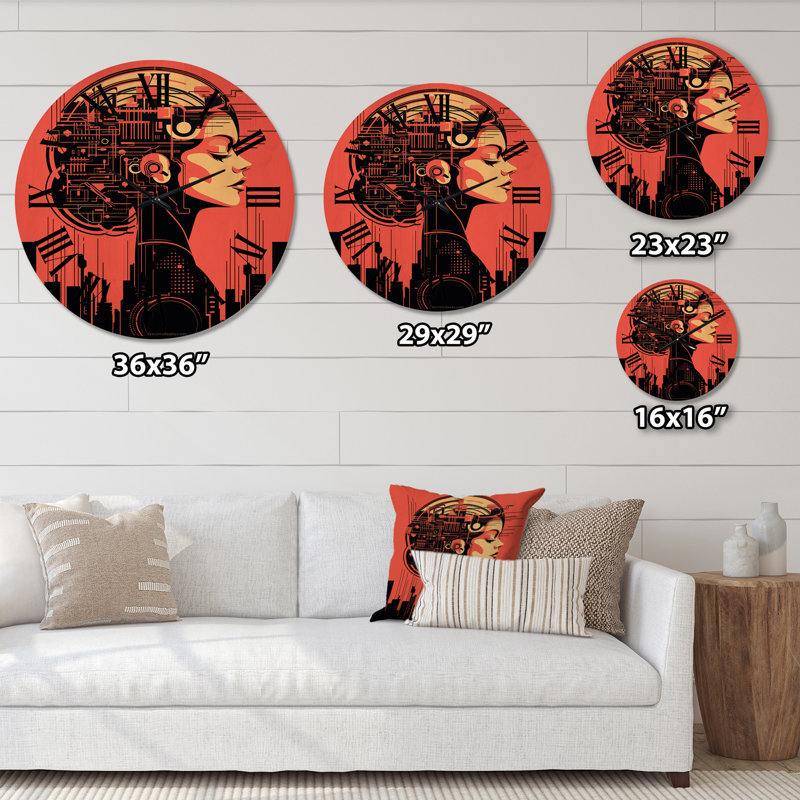 Horloge murale Racette, Moyenne