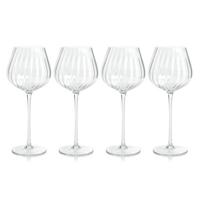 Boulder Ribbed Red Wine Glass