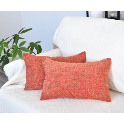 Lumbar Pillow Covers 12x20 inch (Set of 2) Velvet Soft Pillow Cases