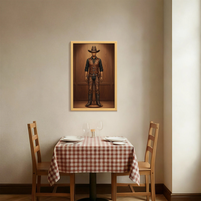 Tenue de cowboy à la mode avec chapeau et bottes, H 30 po x l 20 po