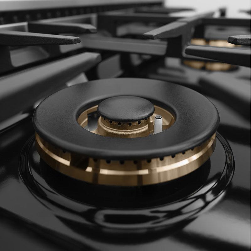 ZLINE Autograph Edition 30 in. Classic Gas Rangetop with 4 Burner DuoPro Cooktop in Stainless Steel and Polished Gold Accents