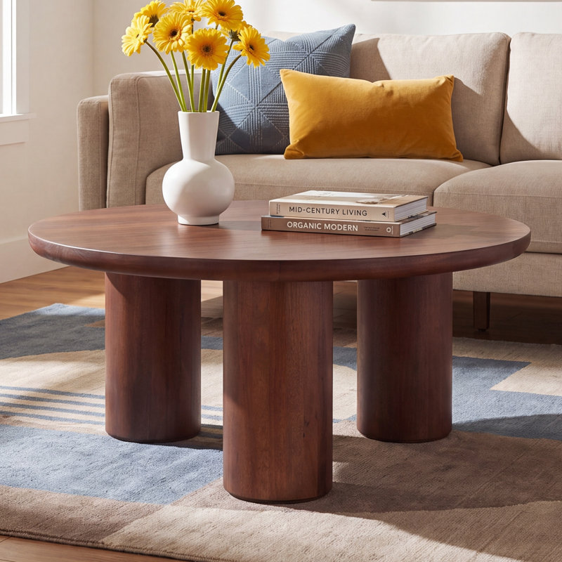 Aicha Single Coffee Table, Brown