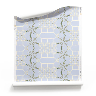 Arachné | Papier peint treillis Modern Chinoiserie